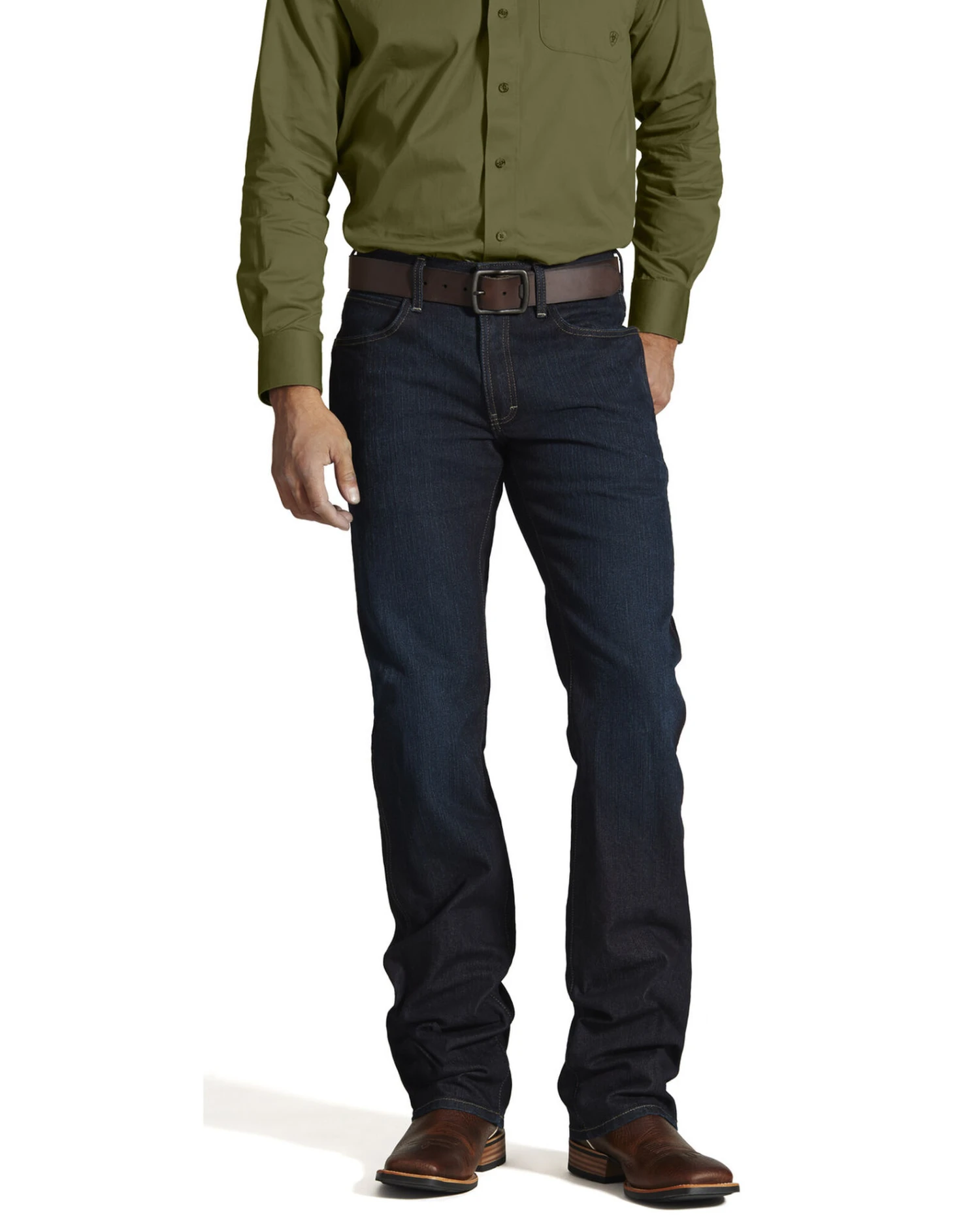 Ariat Men's Rebar M5 Slim Straight Leg Jeans - Image 3