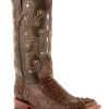 Ferrini Men's Caiman Croc Print Western Boots - Broad Square Toe