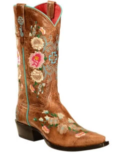 Macie Bean Women's Rose Garden Western Boots - Snip Toe