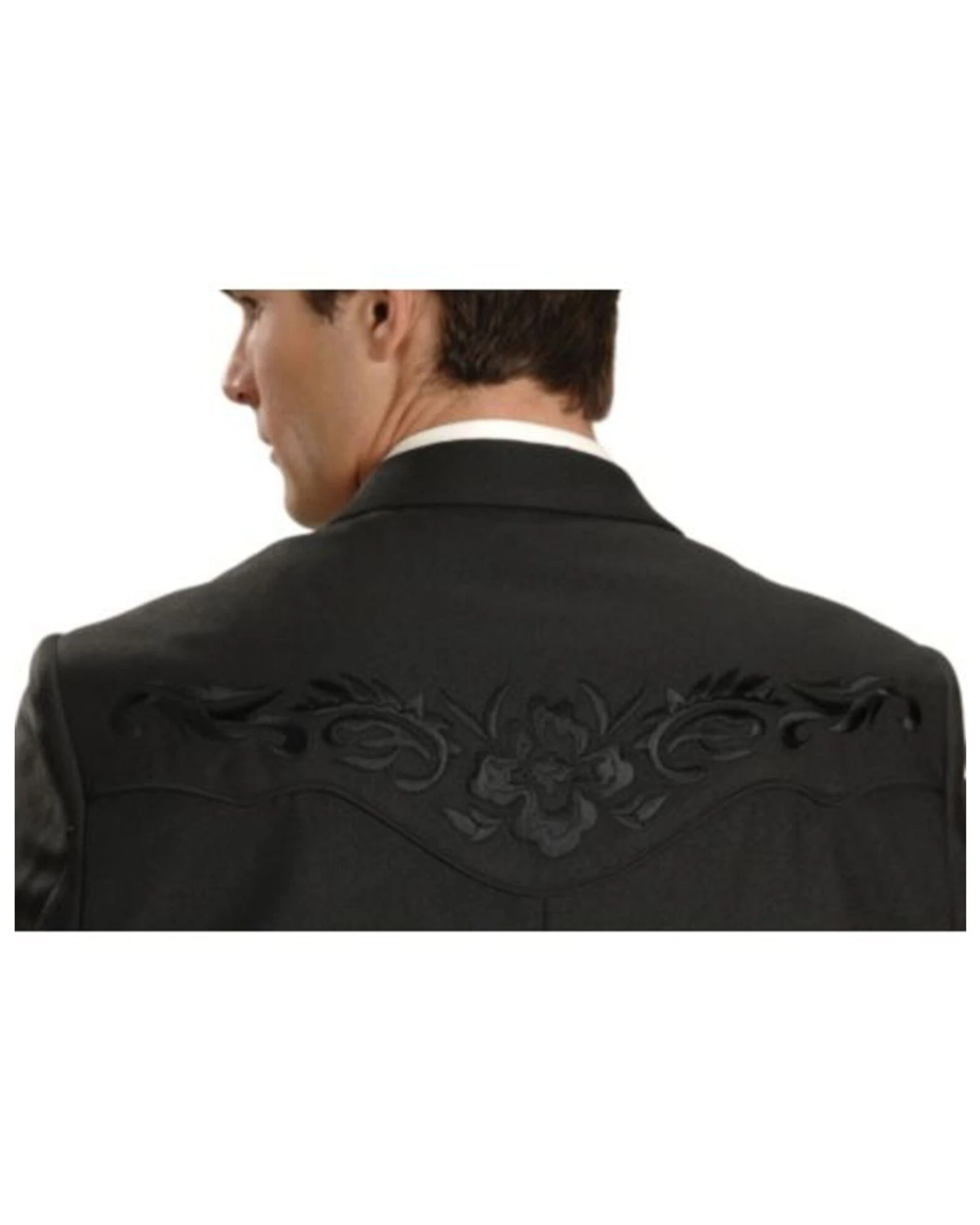 Scully Black Floral Embroidered Western Jacket - Image 2