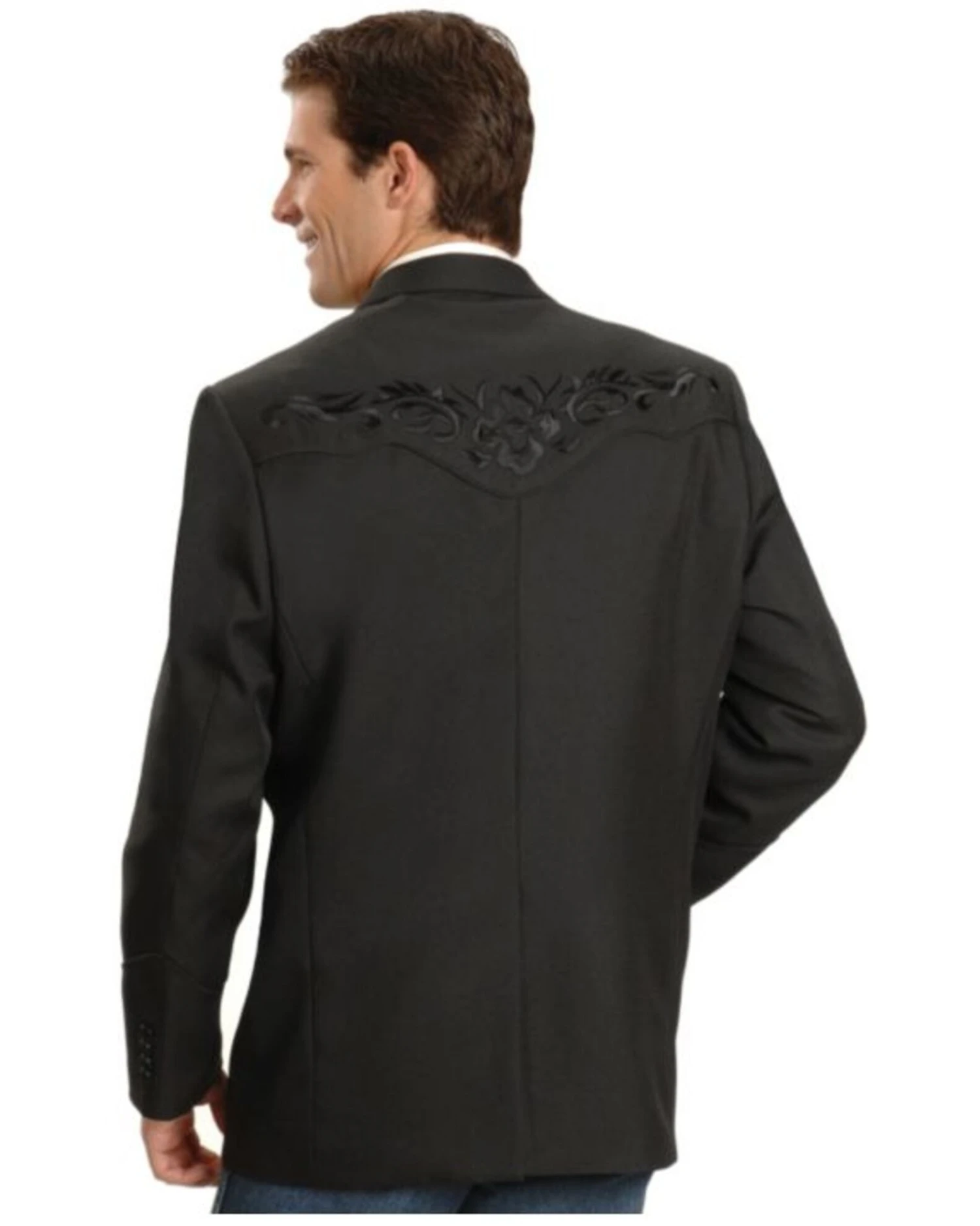 Scully Black Floral Embroidered Western Jacket - Image 3