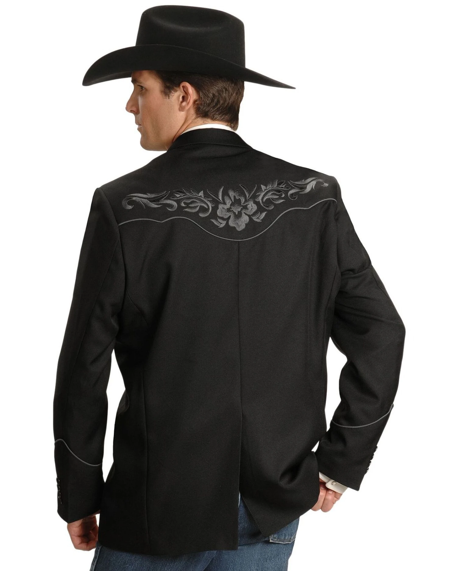Scully Men's Floral Embroidery Western Jacket - Image 3