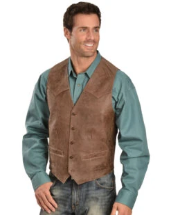 Scully Men's Western LambĀ Vest