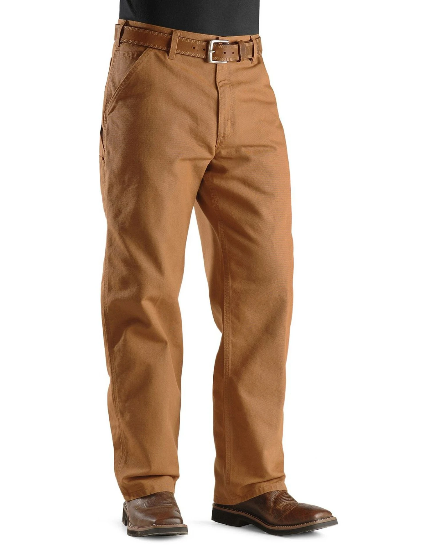 Carhartt Weathered Duck Dungaree Fit Khaki Work Pants - Image 2