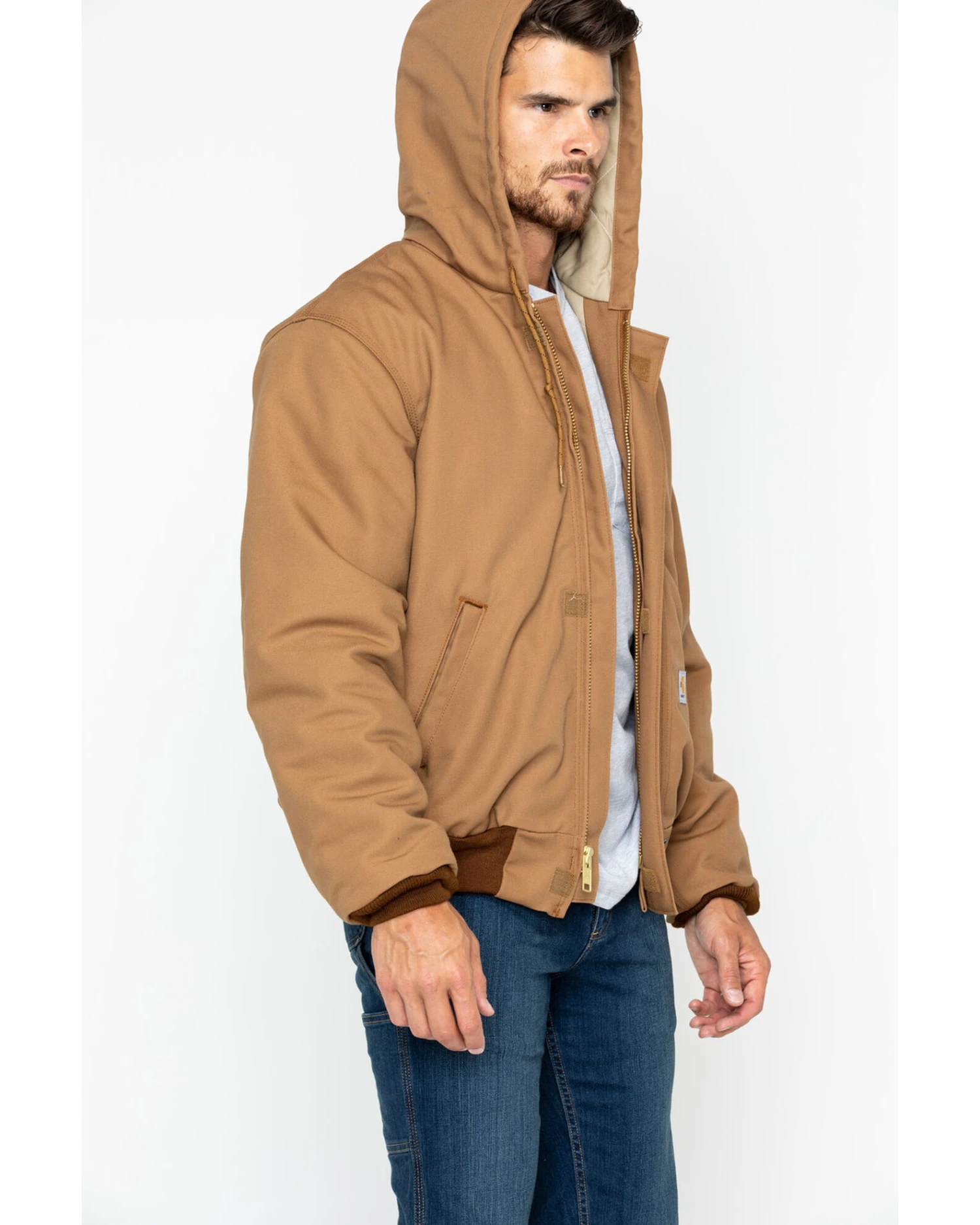 Carhartt Men's FR Duck Active Hooded Jacket - Image 2
