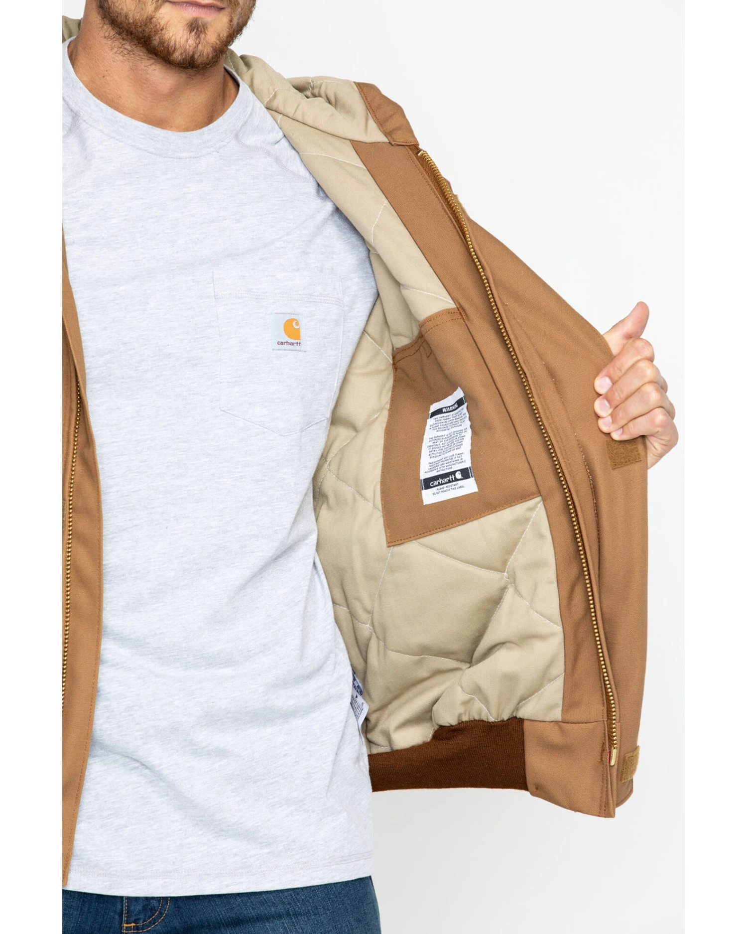 Carhartt Men's FR Duck Active Hooded Jacket - Image 4