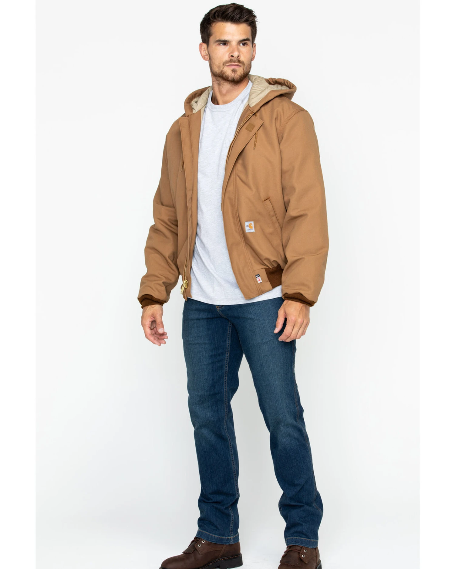 Carhartt Men's FR Duck Active Hooded Jacket - Image 6