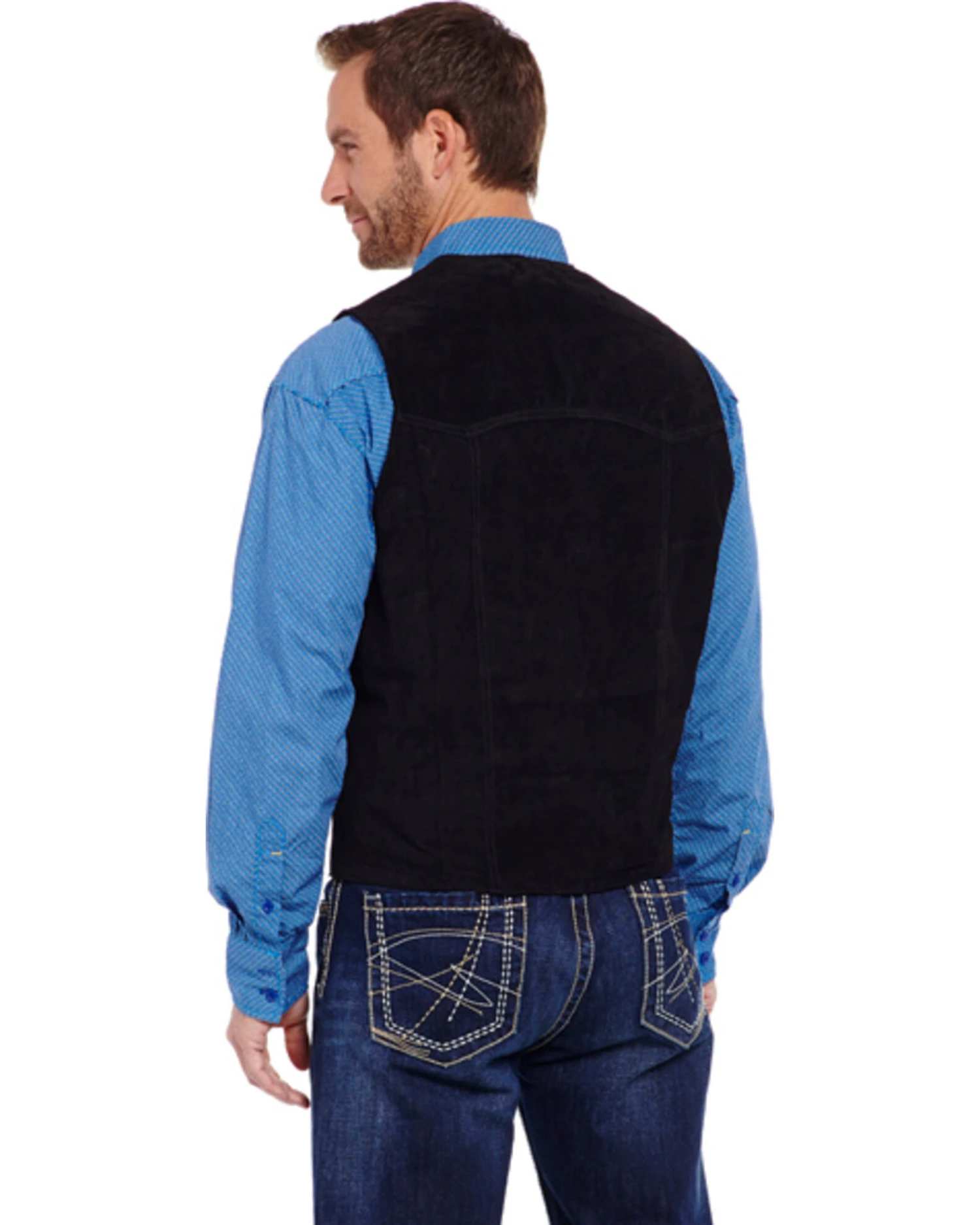 Cripple Creek Men's Suede LeatherĀ Vest - Image 2