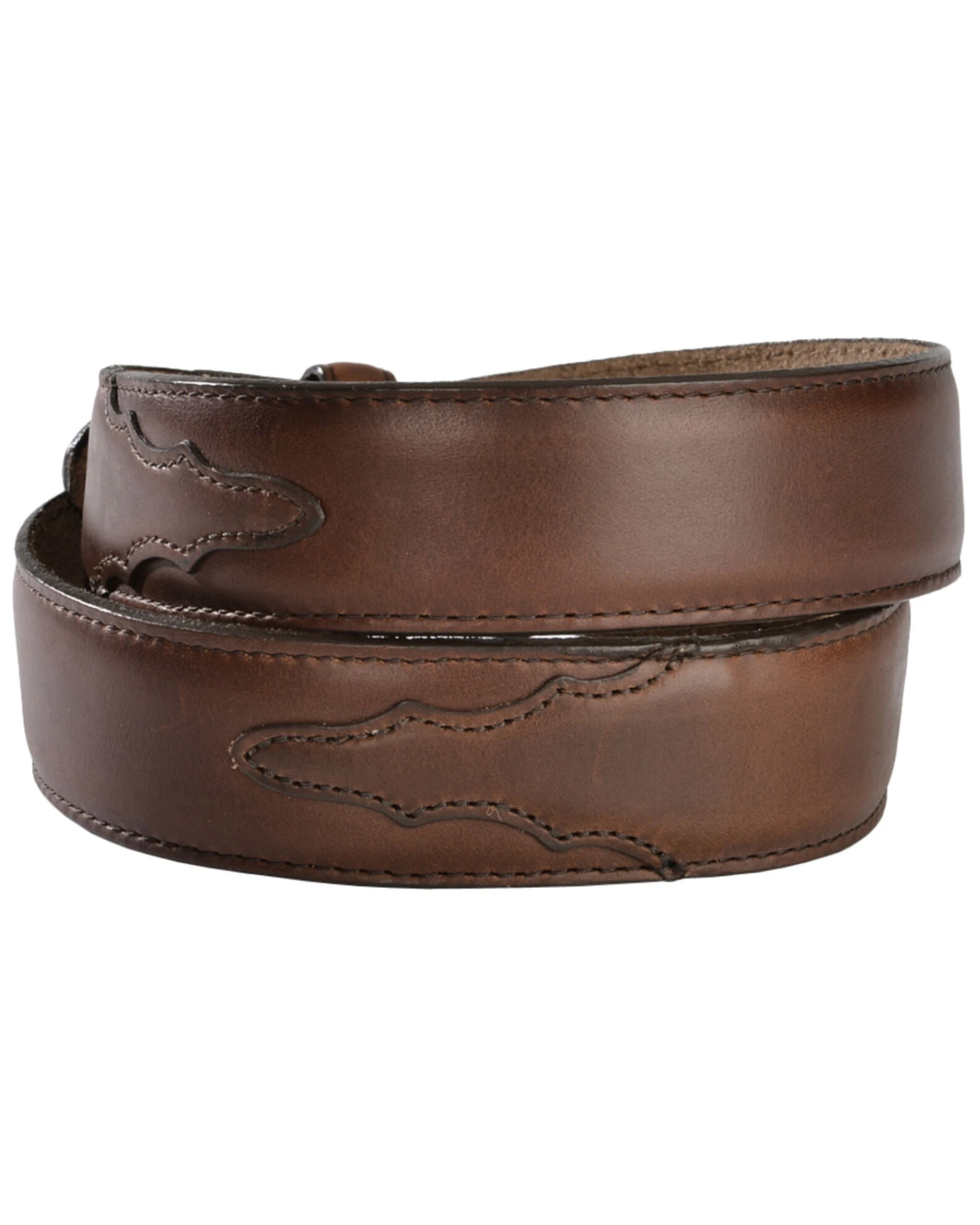 Justin Men's Classics Oiled Brown Western Belt - Image 2