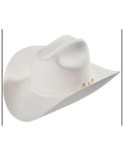 Larry Mahan Men's White 6X Western Wool Felt Hat 