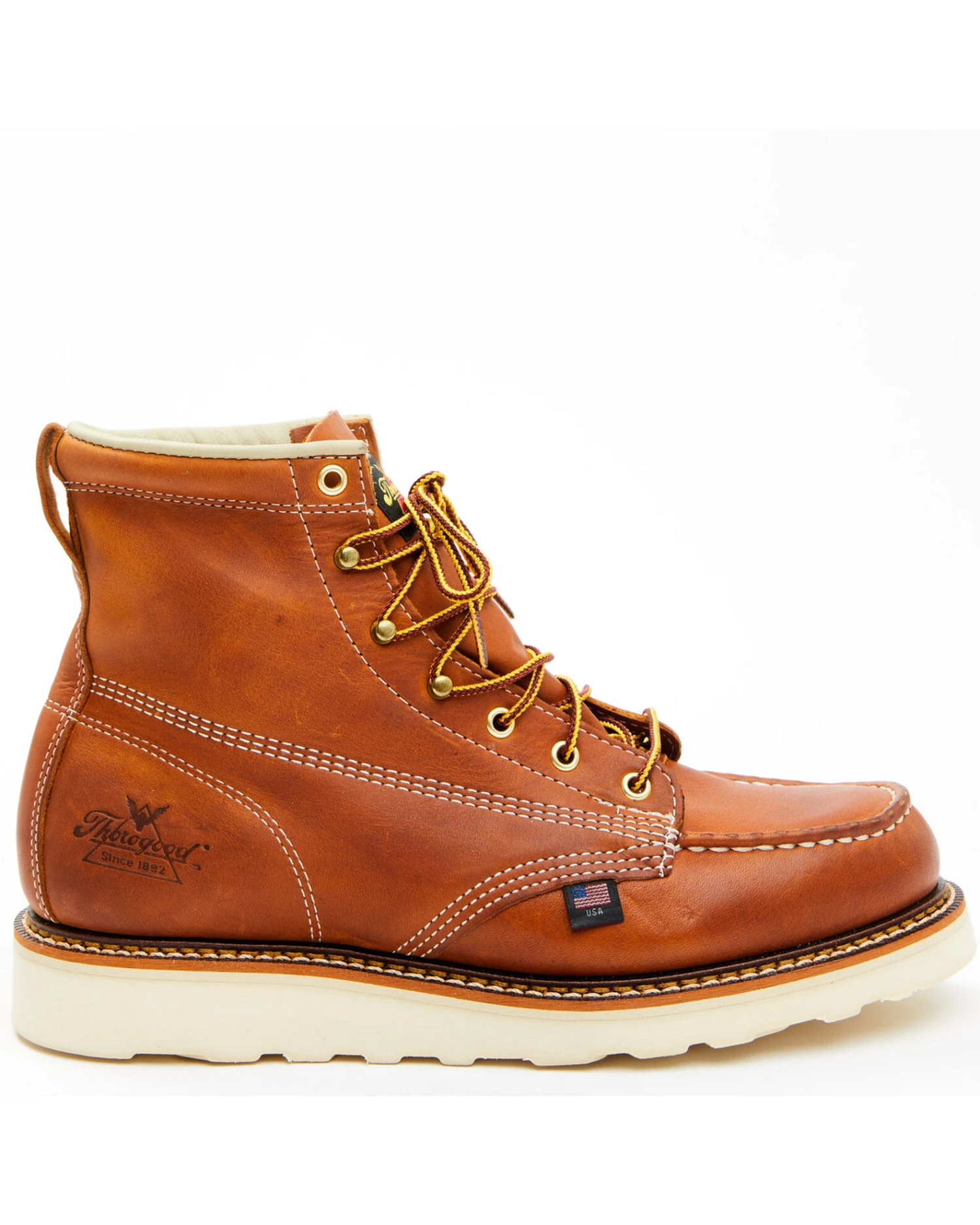 Thorogood Men's 6" Moc Toe Lace-Up Work Boots - Image 2