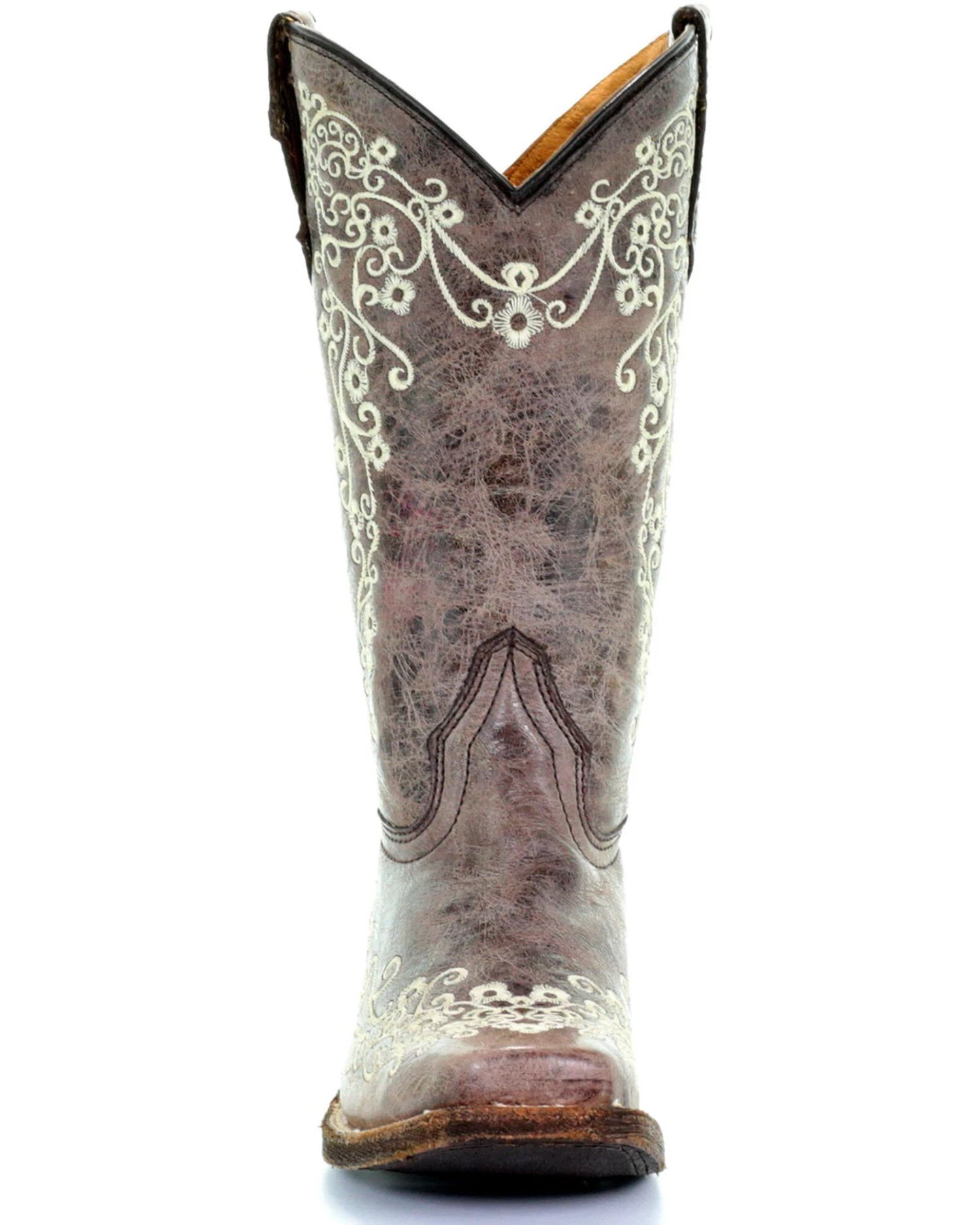 Corral Kids' Embroidered Square Toe Western Boots - Image 4