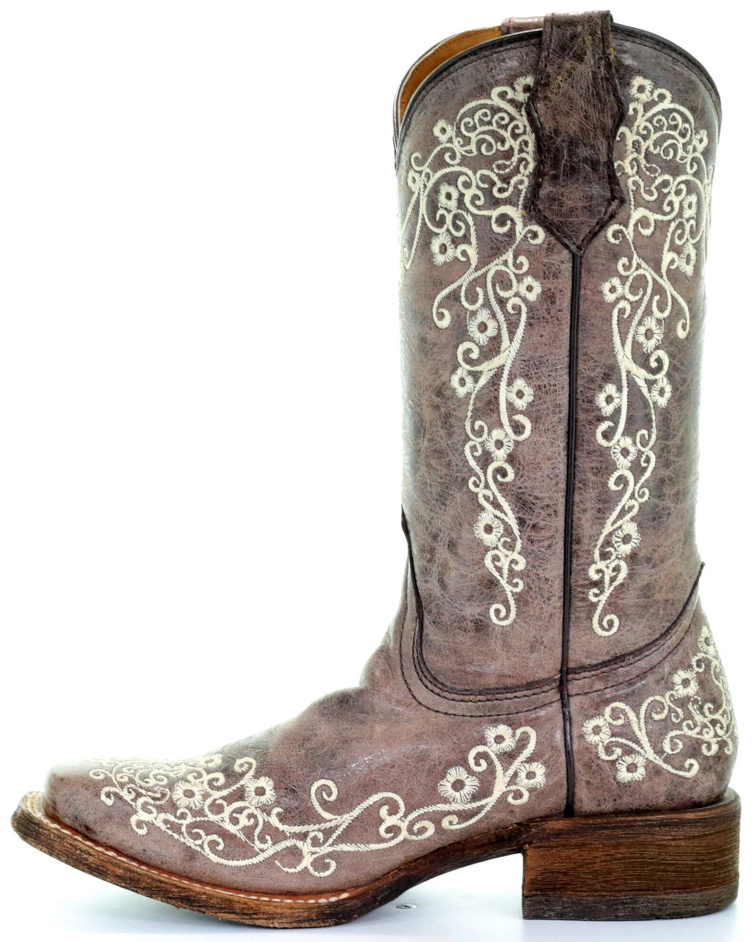 Corral Kids' Embroidered Square Toe Western Boots - Image 3
