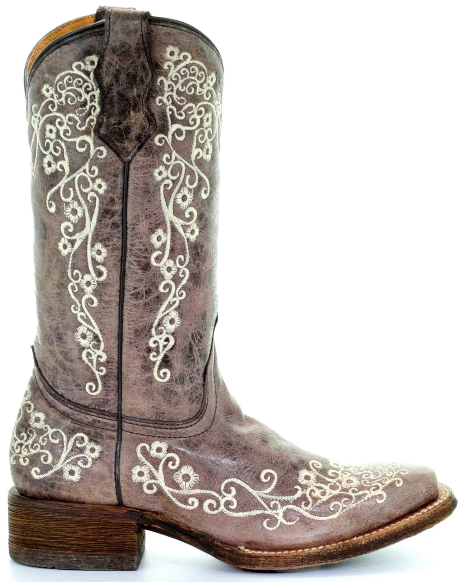 Corral Kids' Embroidered Square Toe Western Boots - Image 2