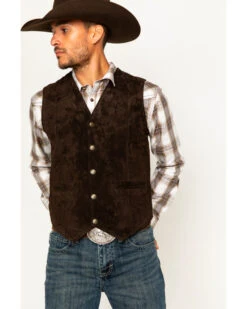 Cody James Men's Wild Boar Suede Vest