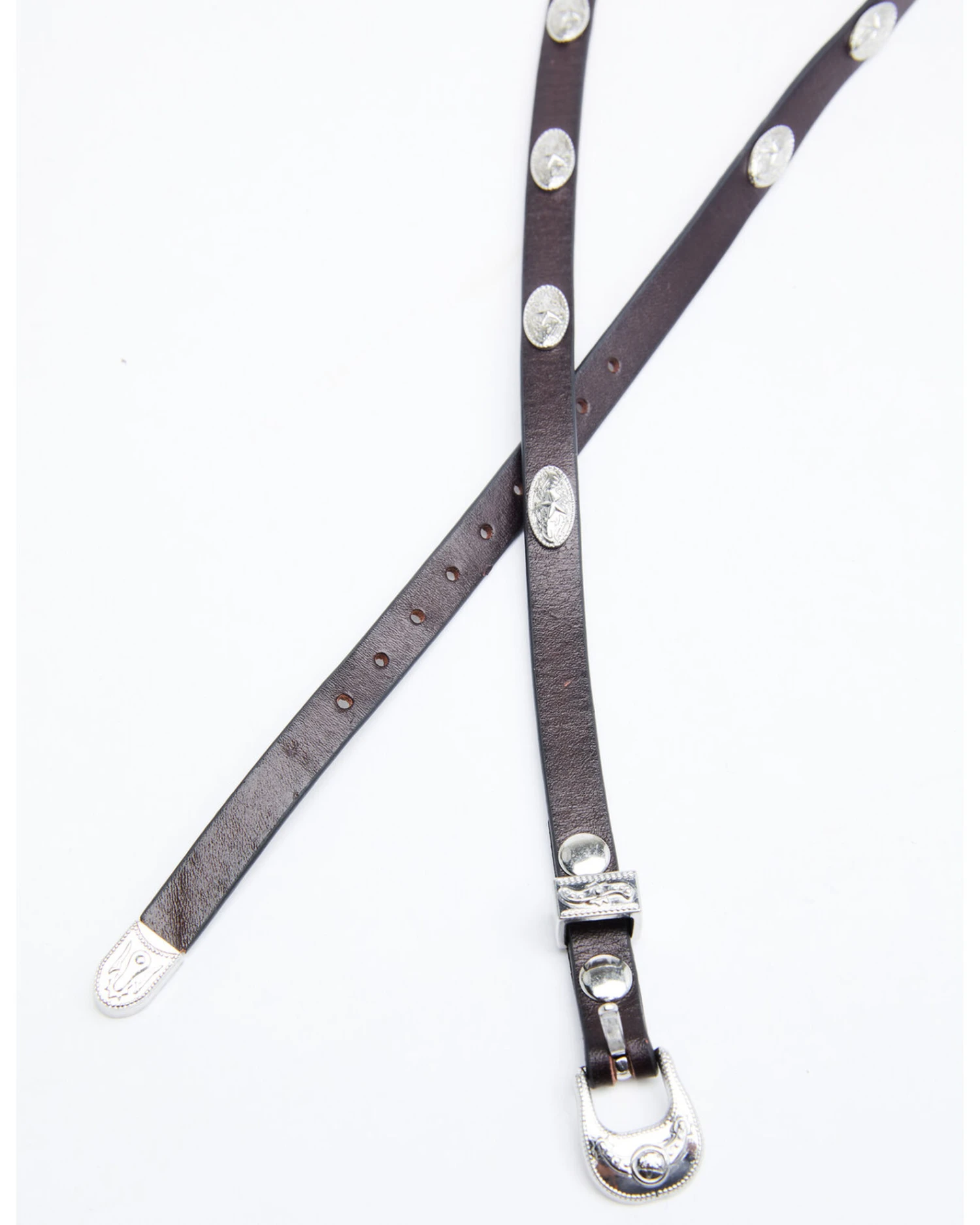 Cody James Men's Oval Silver Concho Hat Band