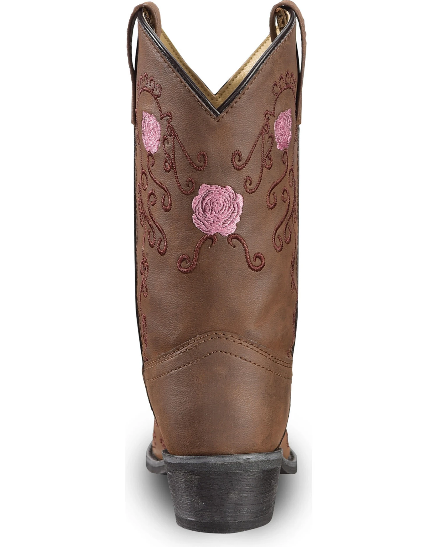 Shyanne Girls' Floral Embroidered Western Boots - Pointed Toe - Image 7