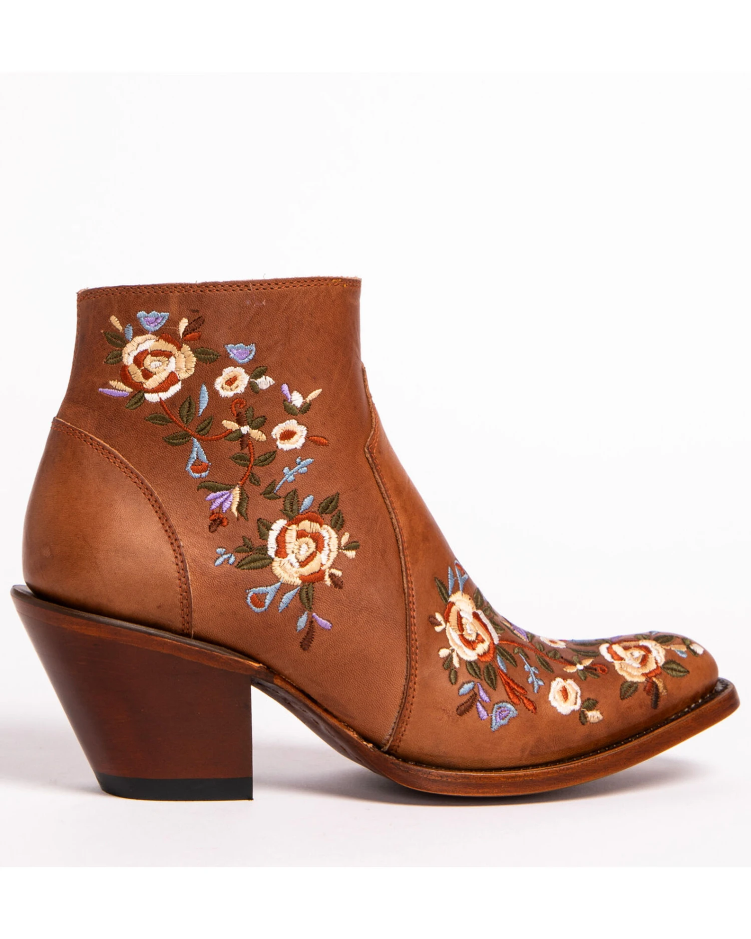 Shyanne Women's Millie Floral Embroidered Booties - Round Toe - Image 3