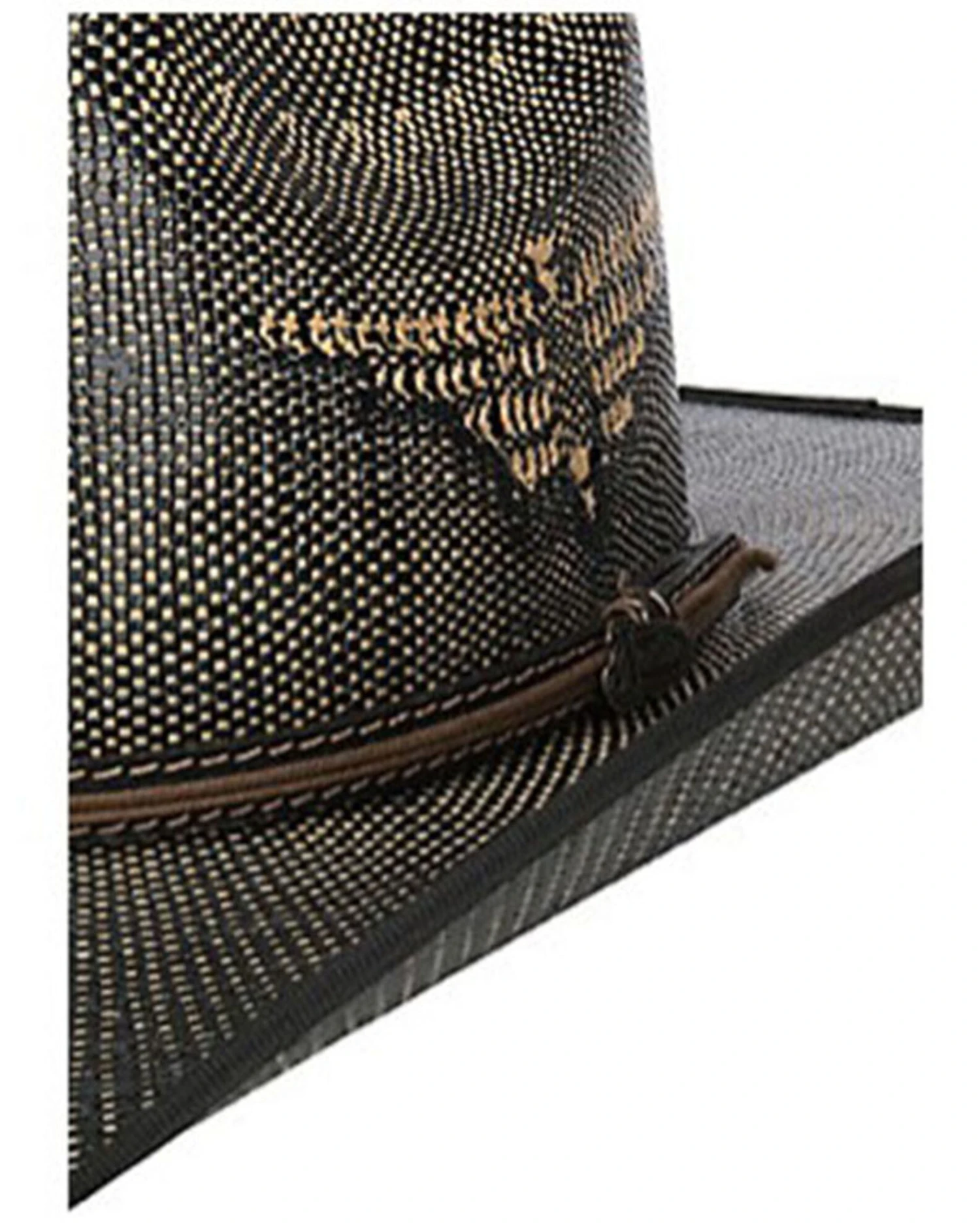 Justin Men's Black Fenix Bent Rail Midnight Bangora Straw Western Hat - Image 2