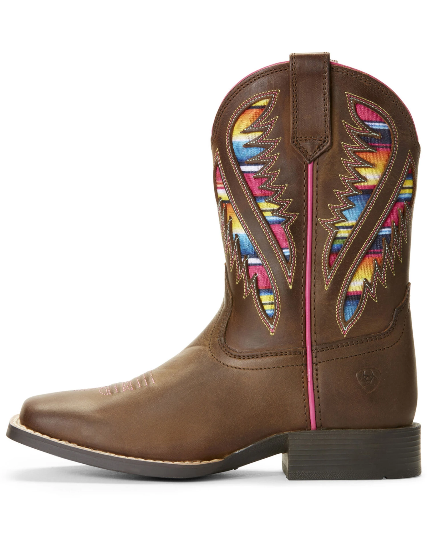 Ariat Girls' VentTEK Quickdraw Serape Western Boots - Broad Square Toe - Image 2