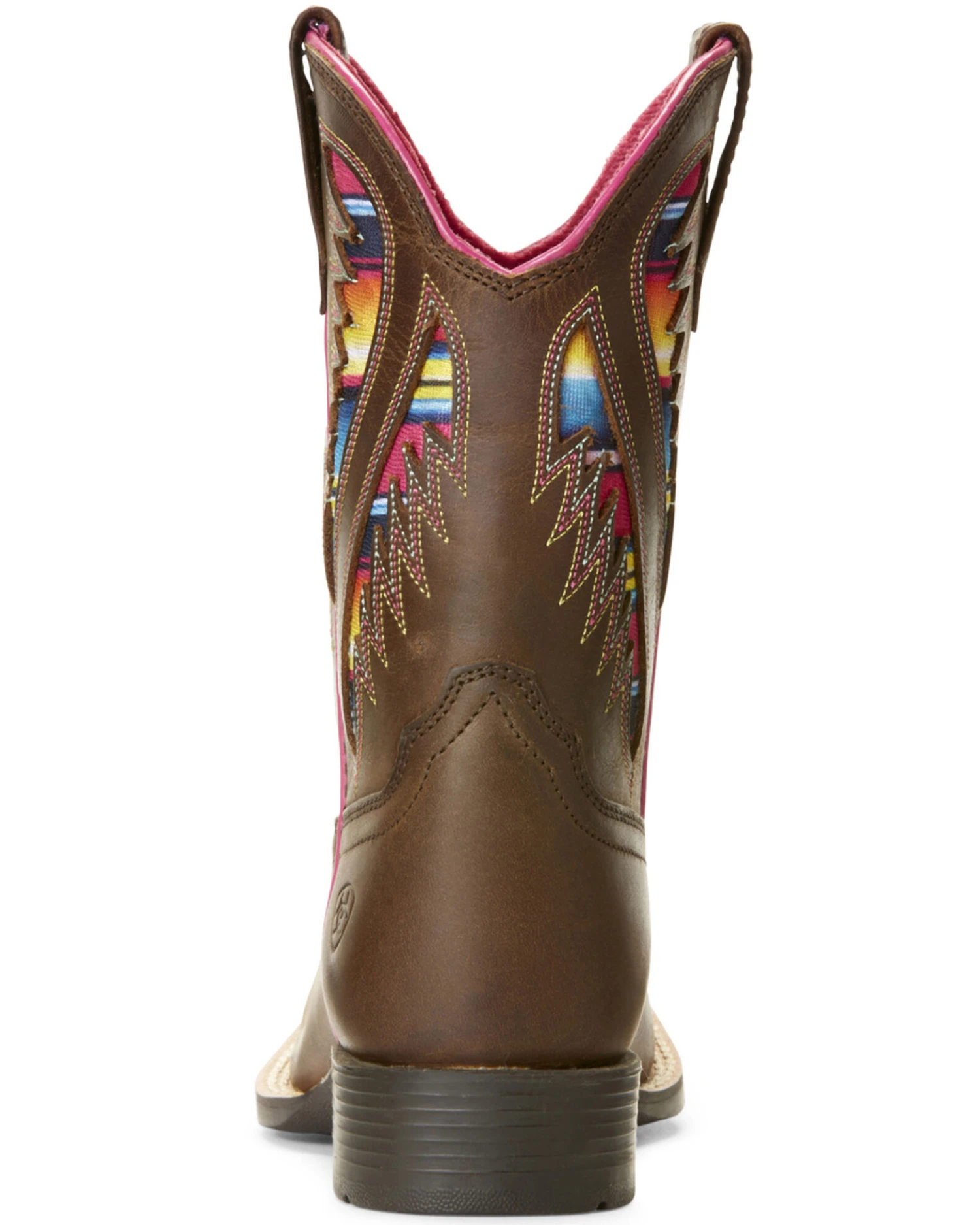 Ariat Girls' VentTEK Quickdraw Serape Western Boots - Broad Square Toe - Image 3