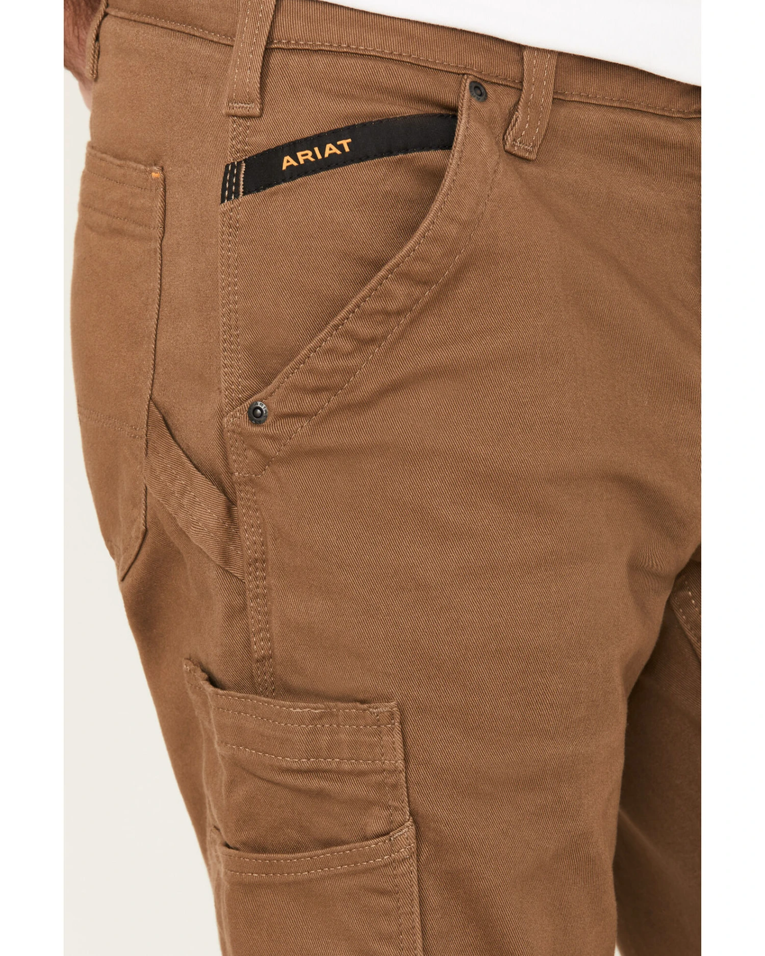 Ariat Men's Rebar M4 Washed Twill Dungaree Work Pants - Image 2