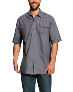 Ariat Men's Steel Rebar Made Tough VentTEK Short Sleeve Work Shirt 