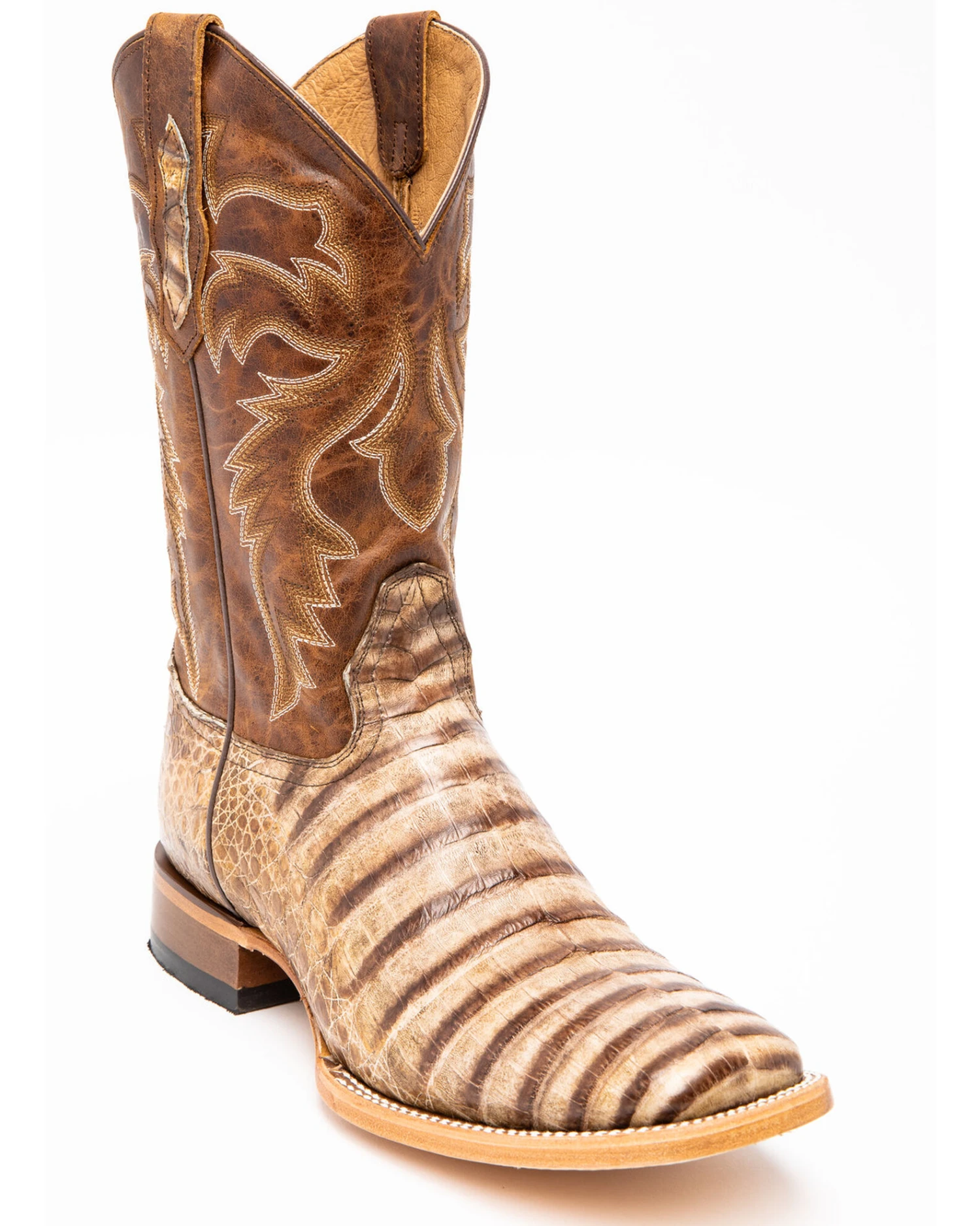 Cody James Men's Caiman Belly Western Boots - Broad Square Toe - Image 2