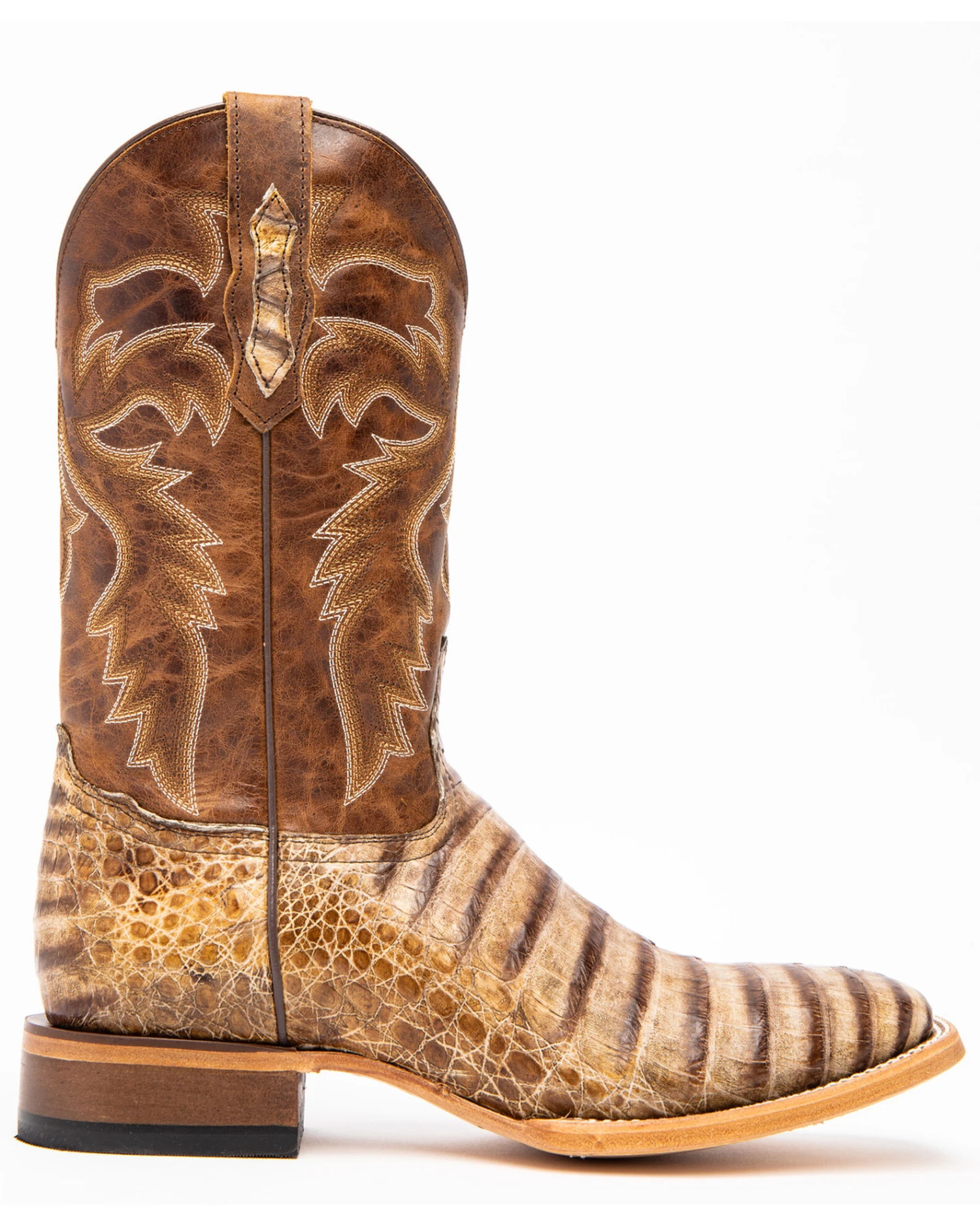 Cody James Men's Caiman Belly Western Boots - Broad Square Toe - Image 3