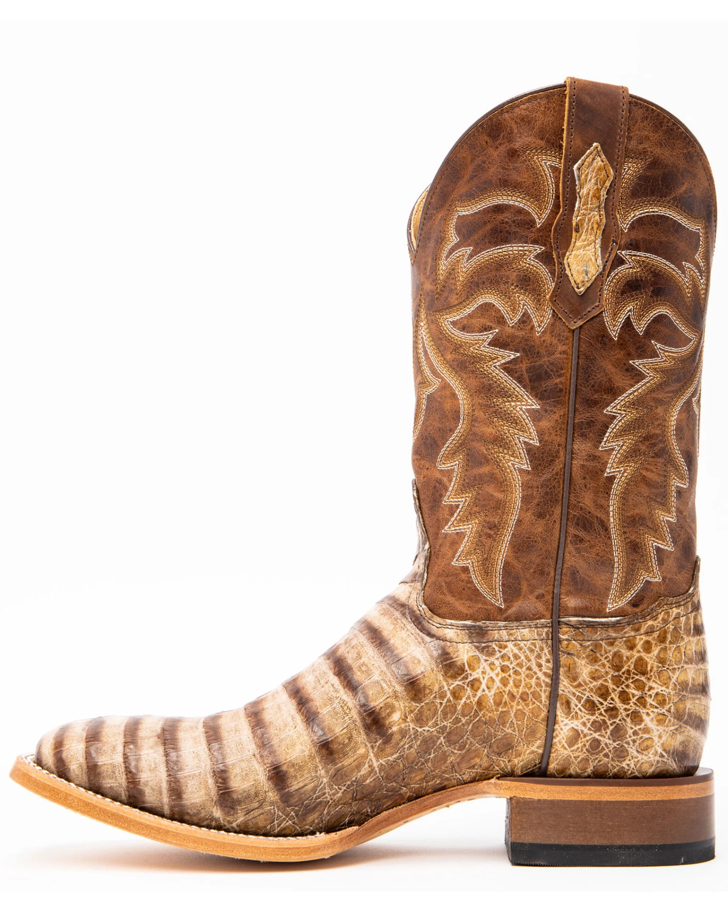 Cody James Men's Caiman Belly Western Boots - Broad Square Toe - Image 4