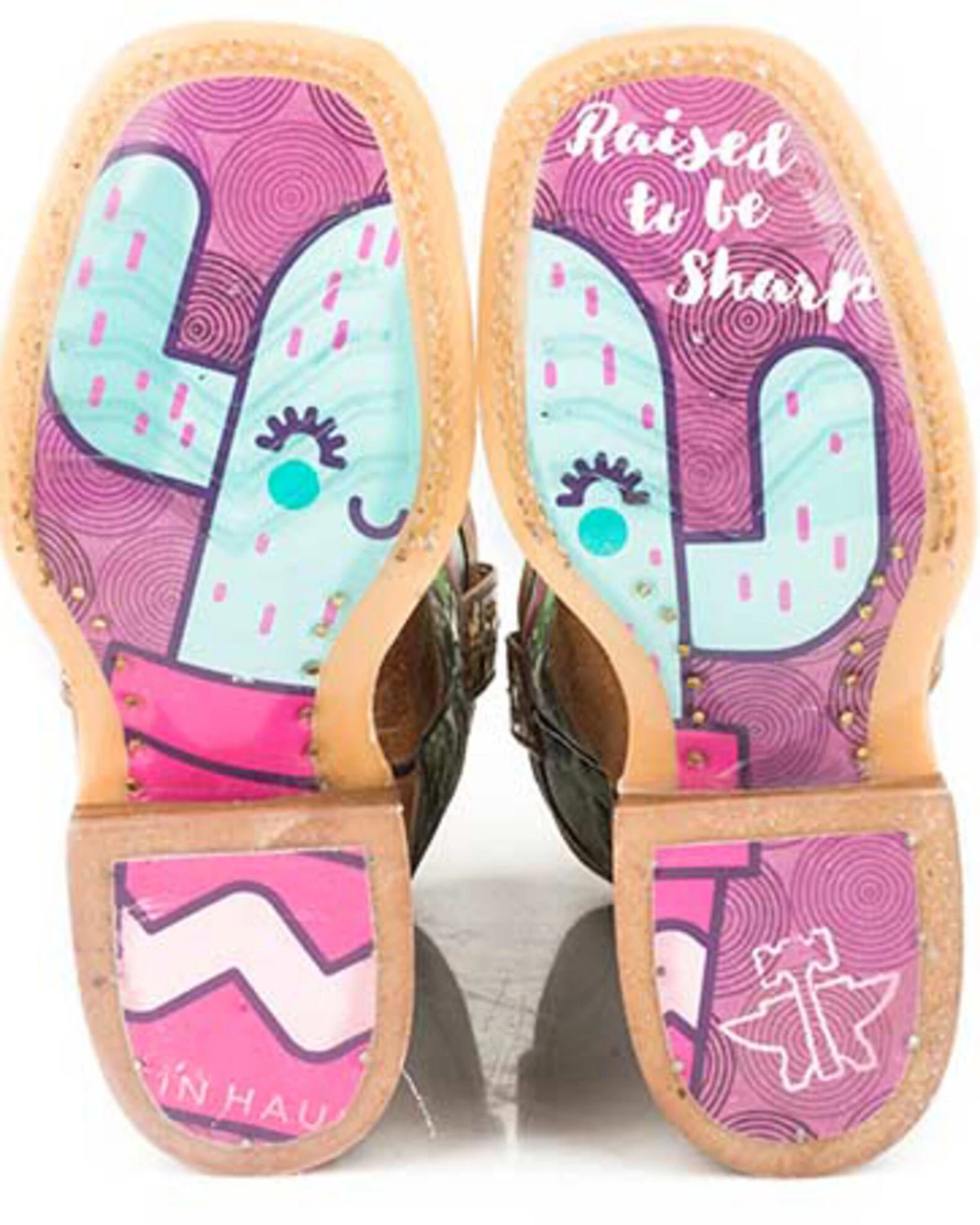 Tin Haul Girls' Cactilicious Embroidered Western Boots - Square Toe - Image 2