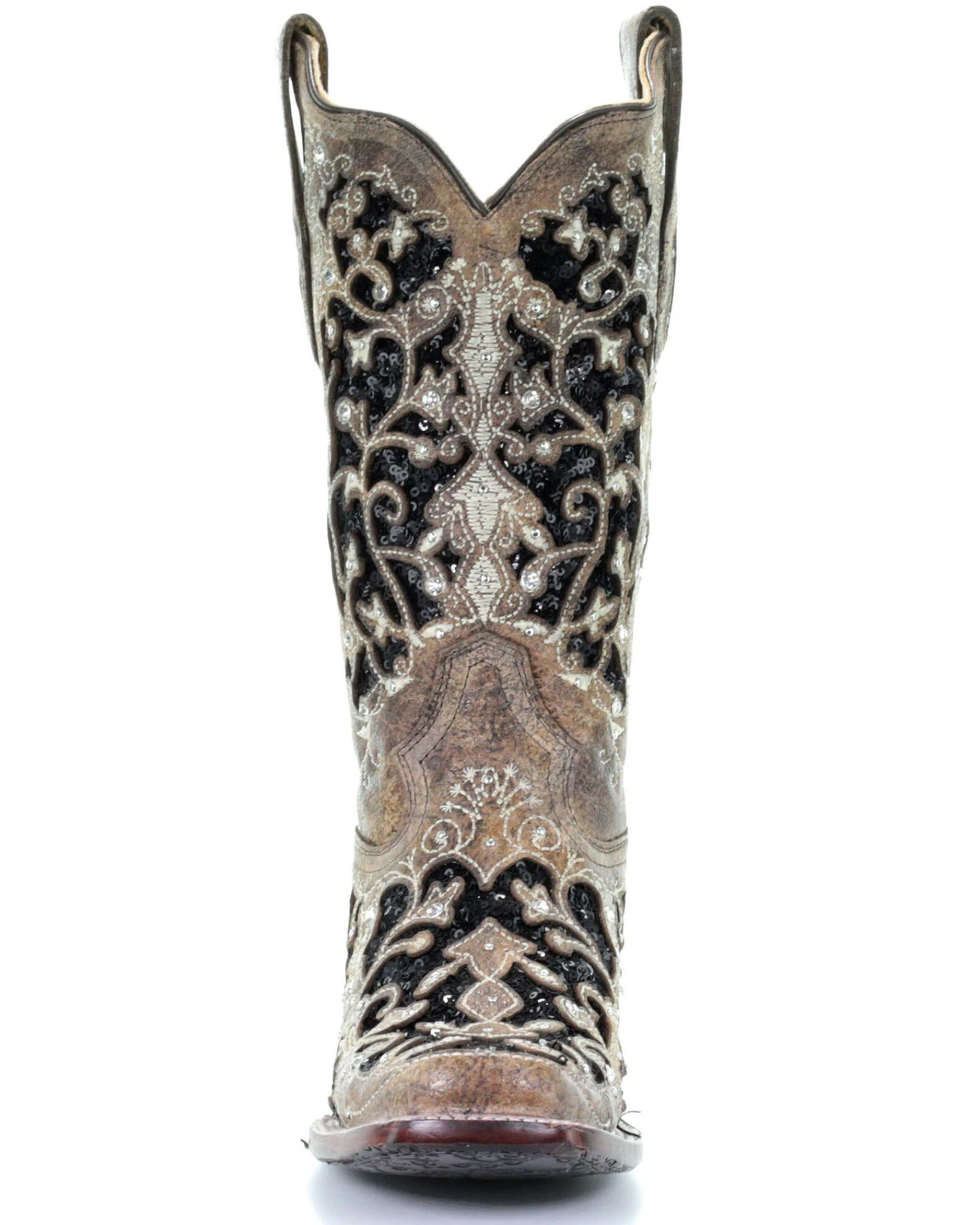 Corral Women's Sequin Inlay Western Boots - Square Toe - Image 5