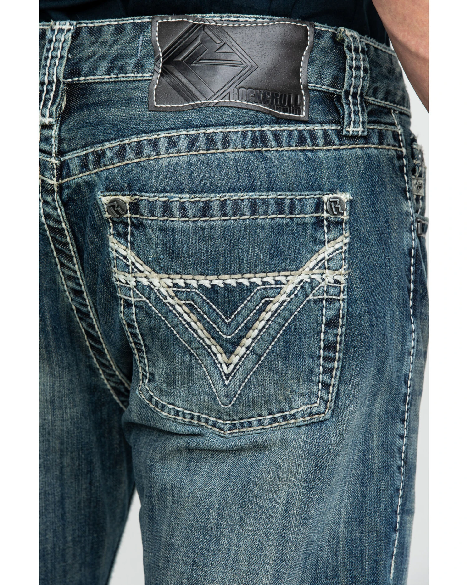 Rock & Roll Denim Men's Pistol Med Bootcut Jeans - Image 5