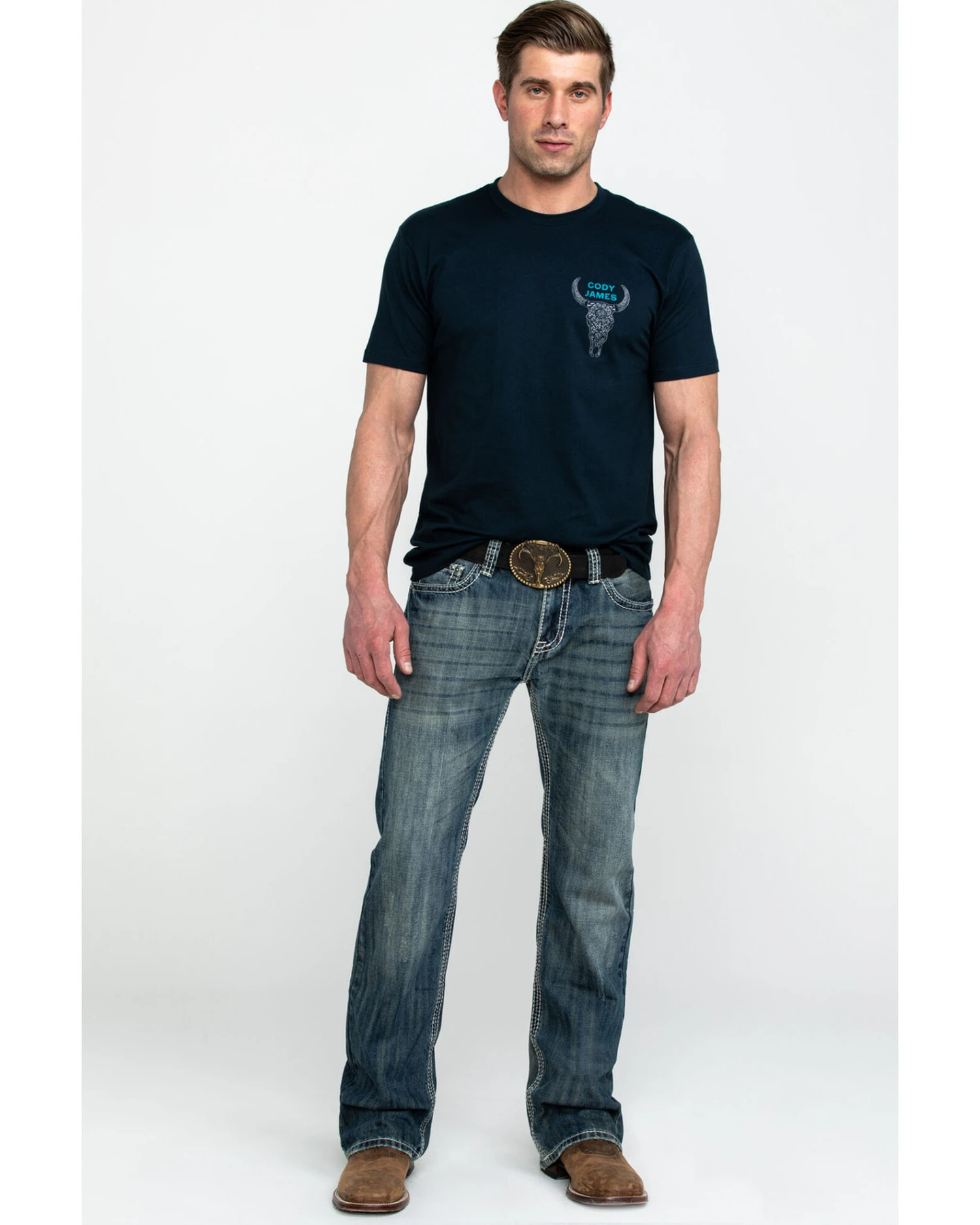 Rock & Roll Denim Men's Pistol Med Bootcut Jeans - Image 6