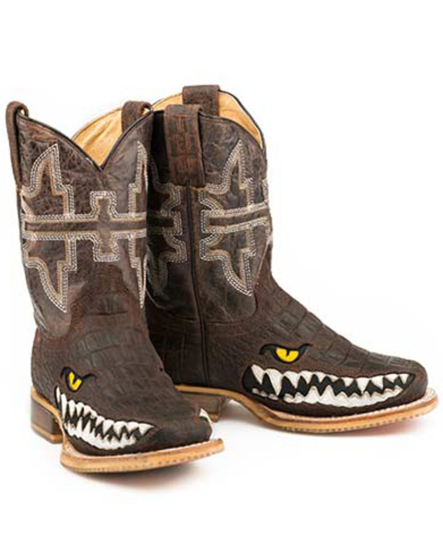 Tin Haul Boys' Swamp Chomp Western Boots - Broad Square Toe - Image 3