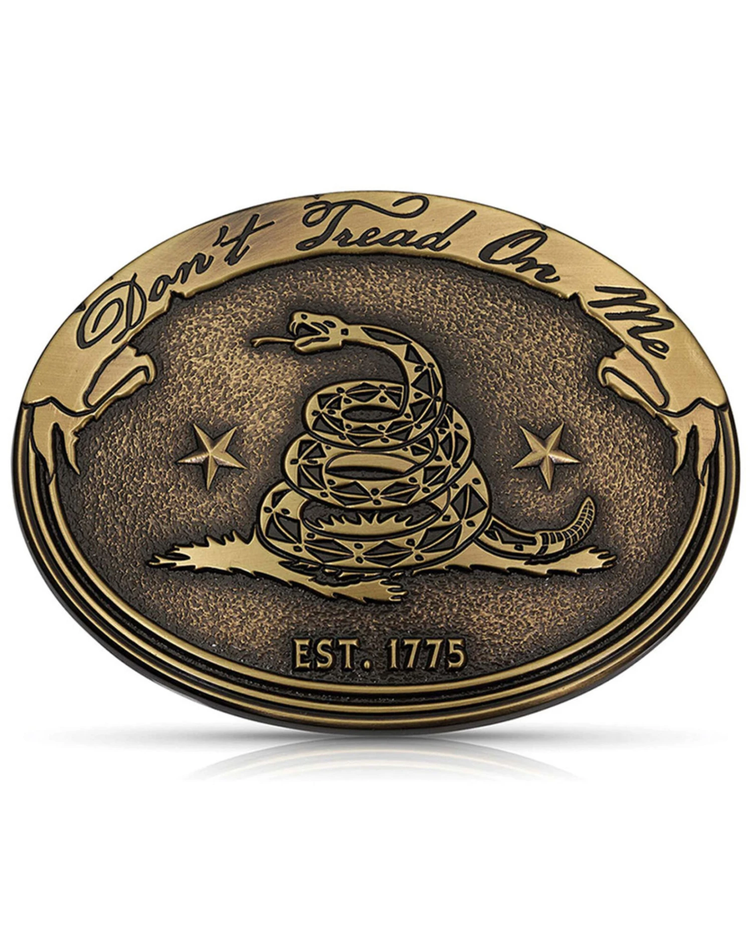 Montana Silversmiths Men's Don'e Tread On Me Gadsden Buckle