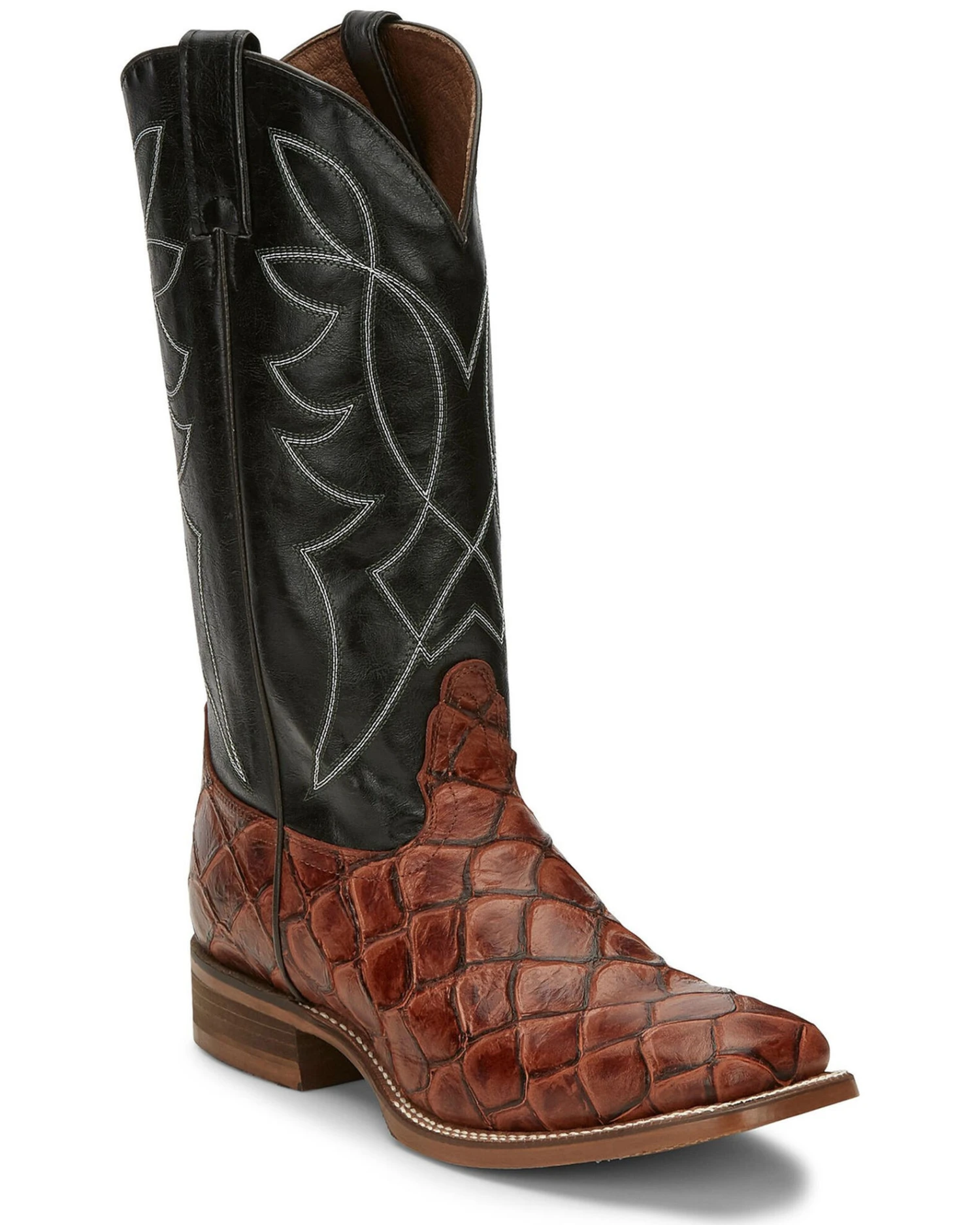 Nocona Men's Go Round Cognac Western Boots - Square Toe