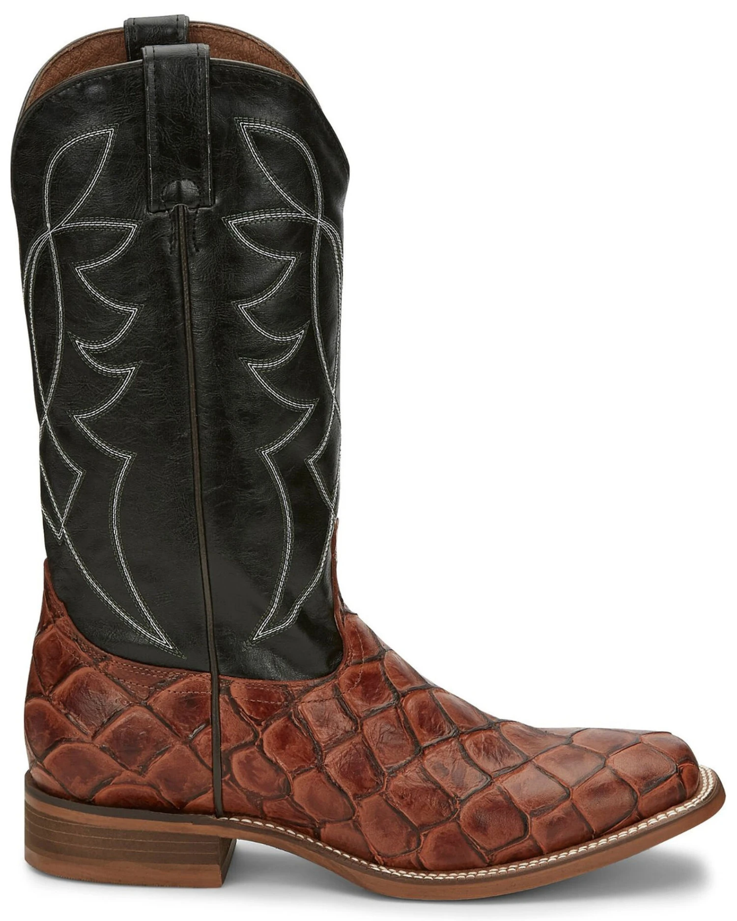Nocona Men's Go Round Cognac Western Boots - Square Toe - Image 2