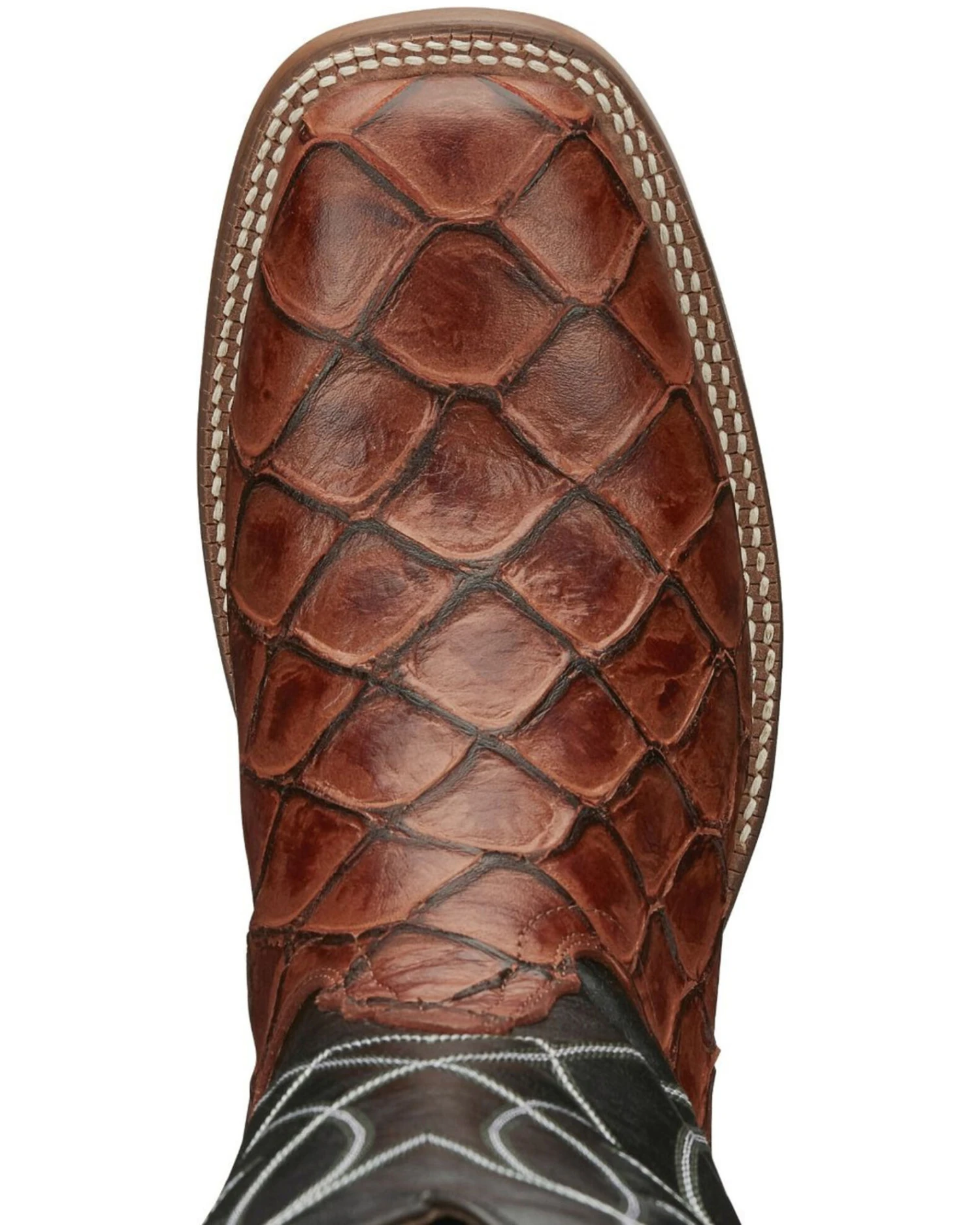 Nocona Men's Go Round Cognac Western Boots - Square Toe - Image 6