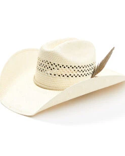 Justin Men's 50X Ivory/Tan Waco Western Straw HatÂ