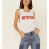 Wondery Women's Wild Bar Graphic Muscle Tank Top 