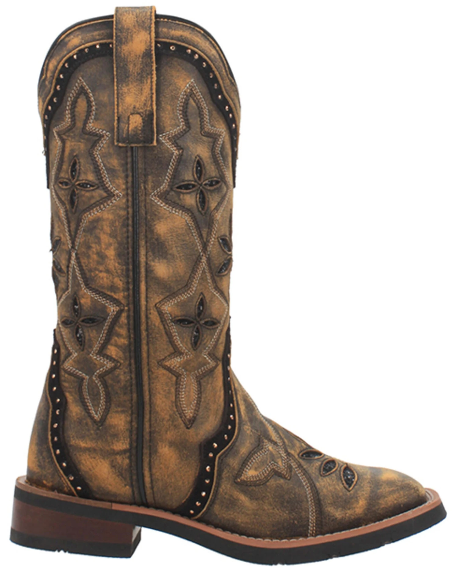 Laredo Women's Bouquet Western Performance Boots - Broad Square Toe - Image 2