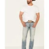 Moonshine Spirit Men's Wild West Light Wash Stretch Stackable Straight Jeans 