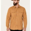 Ariat Men's Solid Tan Jurlington Retro Long Sleeve Pearl Snap Western Shirt 
