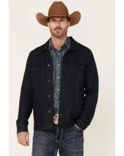 Cody James Men's Indigo Washed Button Down Unlined Denim JacketĀ