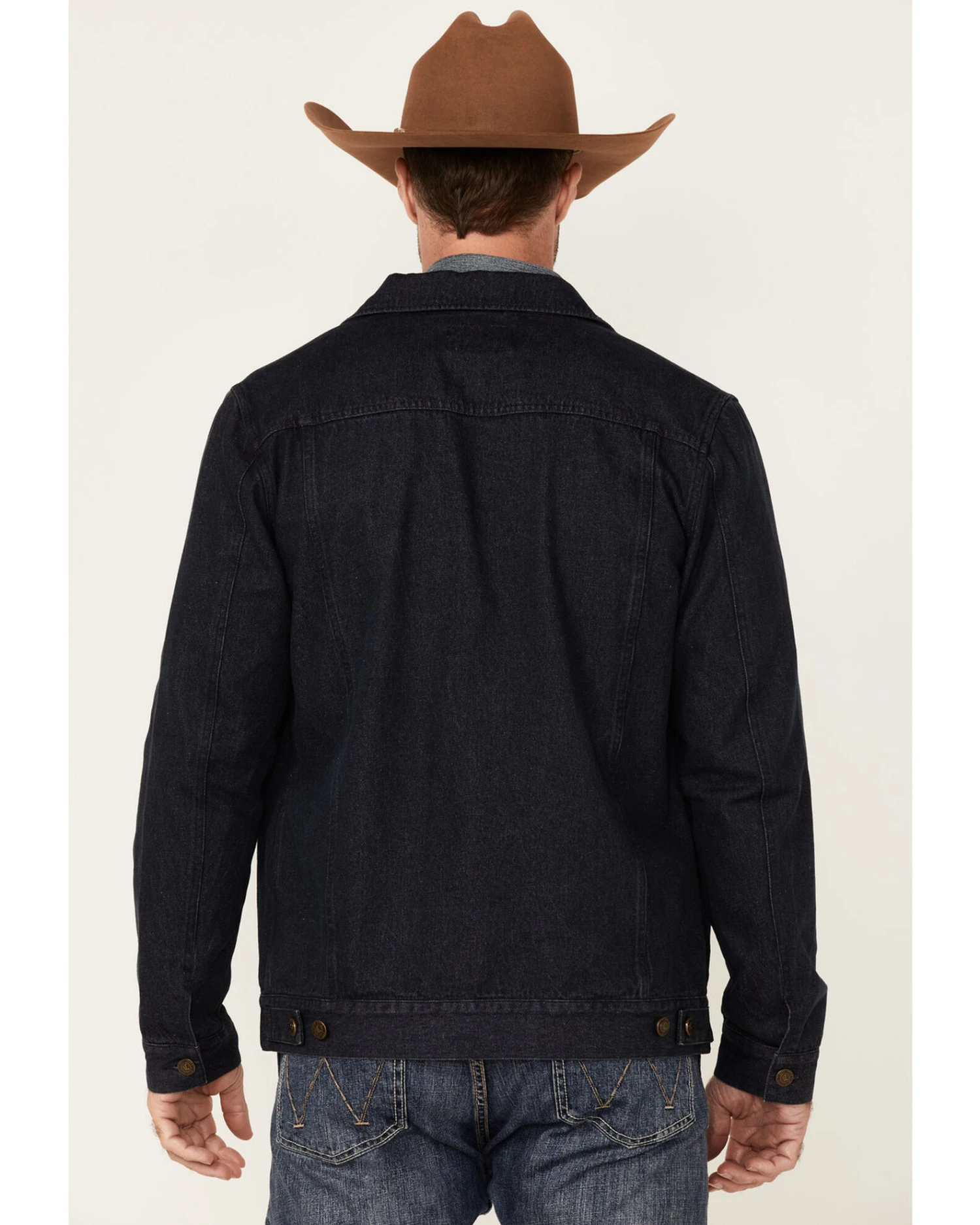 Cody James Men's Indigo Washed Button Down Unlined Denim Jacket - Image 4