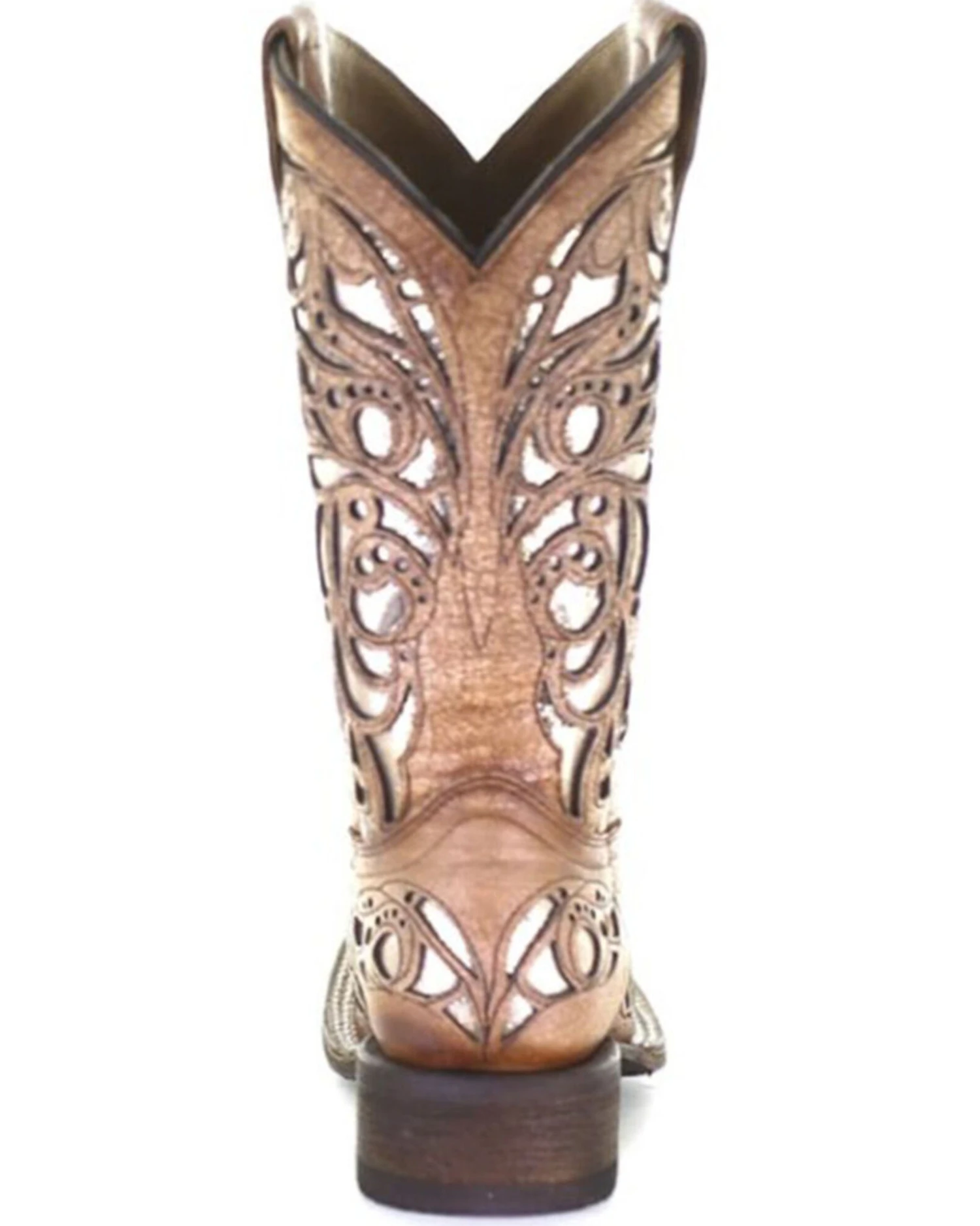 Corral Girls' Shiny Inlay Western Boots - Square Toe - Image 5