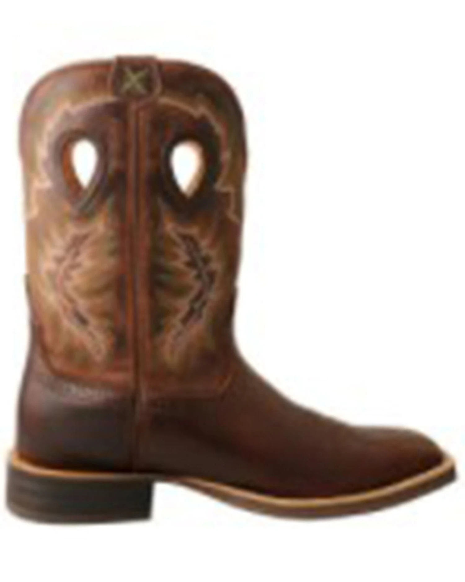 Twisted X Men's Brown Ruff Stock Western Boots - Square Toe - Image 2