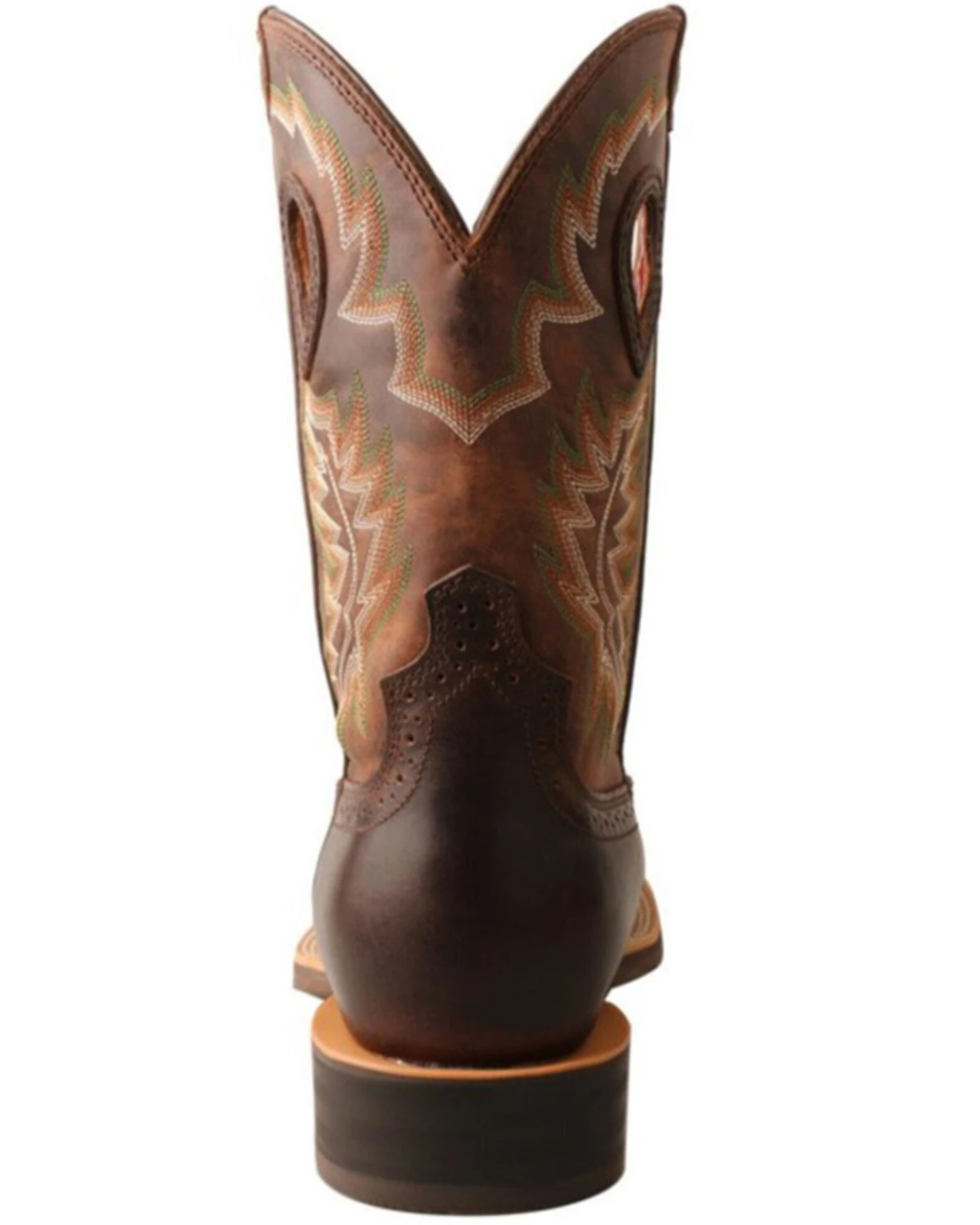 Twisted X Men's Brown Ruff Stock Western Boots - Square Toe - Image 5