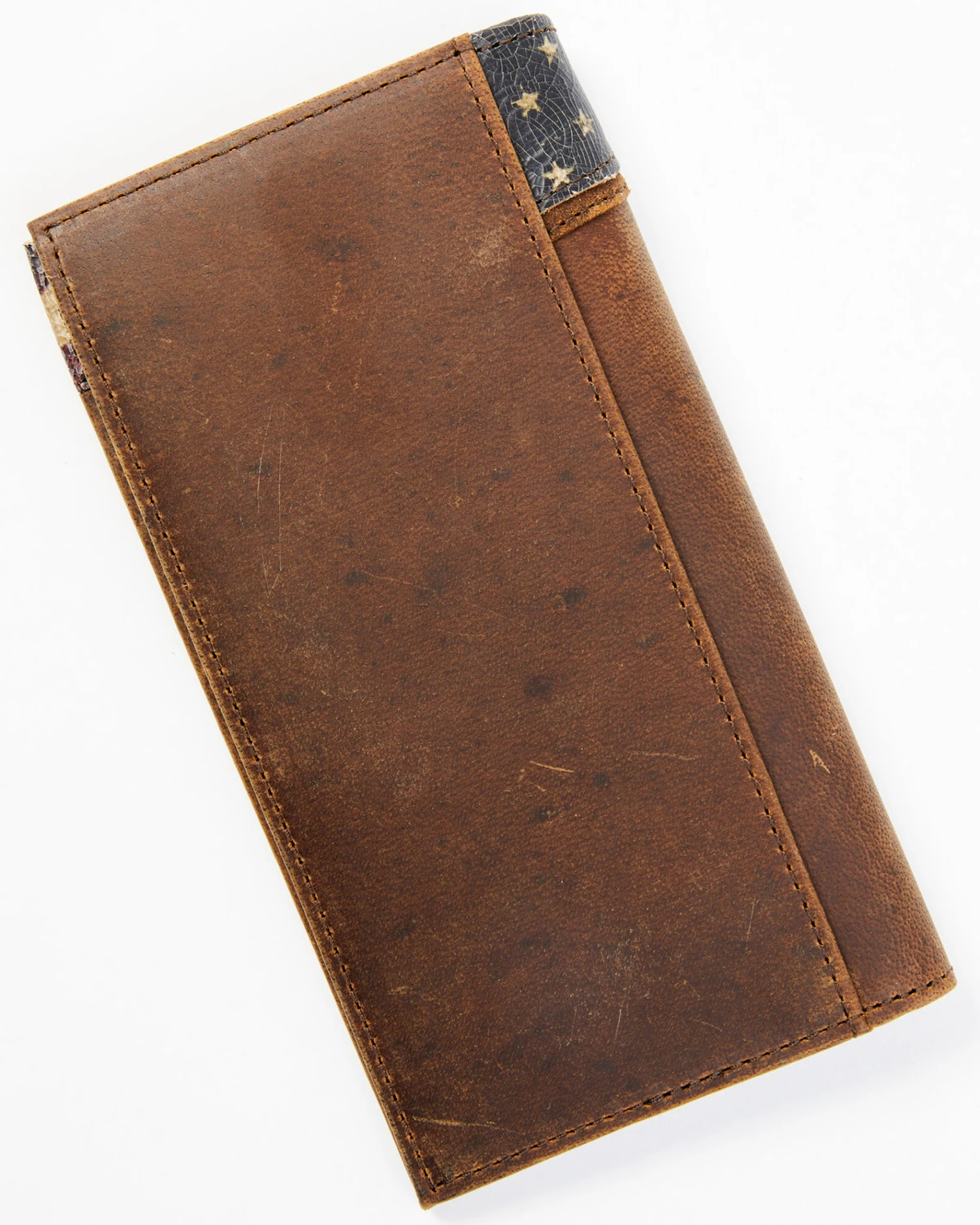 Cody James Men's Distressed Patriotic Checkbook Wallet - Image 3